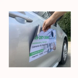 Custom Die-Cut Reflective Magnetic Vehicle Bumper Sign