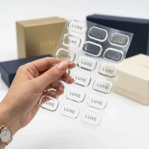 Custom Die-Cut Transparent Waterproof 3D Epoxy Resin Sticker Sheets