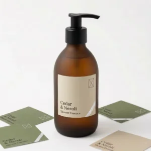 Custom Die-Cut UV-Resistant Adhesive PVC Laminate Sticker Sheets, Waterproof Labels for Cosmetic Jars and Perfume Bottles