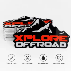 Custom Die-Cut Vinyl Logo Decals, Waterproof and UV-Resistant, for Cars, Trucks, Bumpers, Tumblers, Laptops, and Coolers