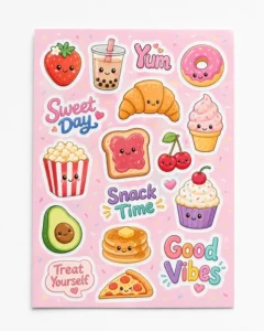 Custom Die-Cut Vinyl Stickers High-Definition Waterproof Cartoon Logo Labels