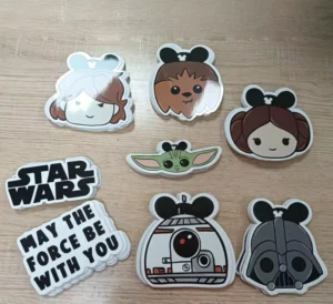 Custom Die-Cut Waterproof 6-Color Printed Vinyl Adhesive Stickers 100pcs
