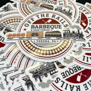 Custom Die-Cut Waterproof Adhesive PVC Vinyl Label Stickers