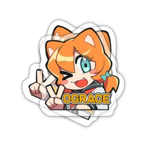 Custom Die-Cut Waterproof Holographic Glitter Cartoon Sticker Durable PVC and Paper