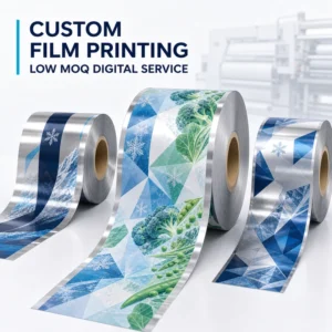 Custom Digital Plastic Film Printing Service for Frozen Food PET AL PE Laminated Roll Stock