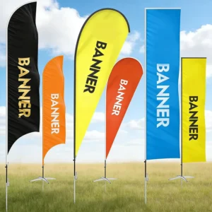 Custom Digital-Printed Feather Flag Banner