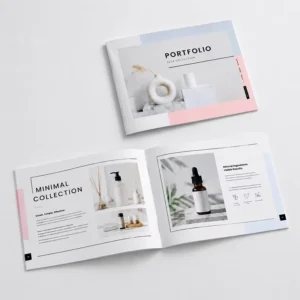 Custom Digital-Printed Mini Booklet, Catalogue, and Brochure with UV Finish
