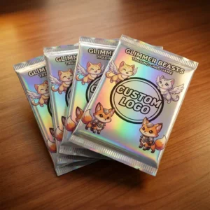 Custom Digital-Printed TCG Trading Card Plastic Bags