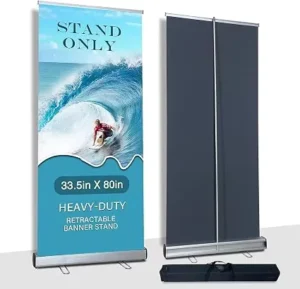 Custom Digital-Printed Vinyl Waterproof Roll-Up Advertising Banner Stand for Outdoor Events
