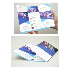 Custom Digital Printing Flyers Bi-Fold Tri-Fold Four-Fold Brochures Coated Paper Catalogues and Menus
