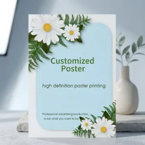 Custom Digital Printing Outdoor Indoor Business Advertising Poster Waterproof Promotional Notice Poster Wall Art Display Flyers