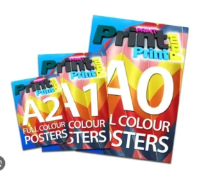 Custom Digital Printing Photo Paper Posters A0 A1 A3 A4 Sizes for Advertising with Custom Logo Design and Film Lamination