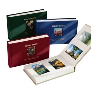 Custom Digital Printing Sewing Bound Photo Album 4×6 5×7 200 500 Photos Leather Cover Family Wedding Use