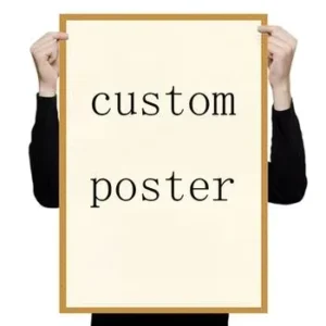 Custom Digital Printing Waterproof UV Resistant Indoor Outdoor Advertising Adhesive Wall Posters
