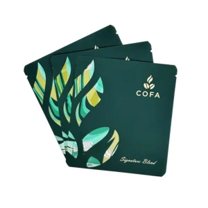 Custom Disposable Coffee Sachets for Ground Coffee Sample Packaging with Three-Side Seal Pouch