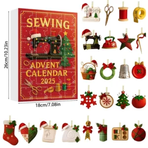 Custom Diy Christmas Countdown Calendar Blind Box Sewing Machine Accessory Xmas Grinch Festival Family Gift