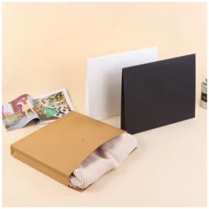 Custom Document Expandable Kraft String Envelope with Button and String Closure