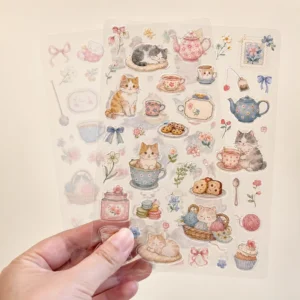 Custom Double-Layer Transparent Vinyl Kiss-Cut Stickers, Clear, Glossy or Matte, Custom Sizes