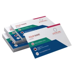 Custom Double-Sided Business Cards for Corporate, Commercial or Personal Use, Coated Paper, Waterproof Finish