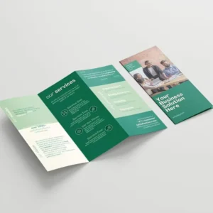 Custom Double-Sided Eco-Friendly Recyclable 3-Folded Flyer and Poster Printing