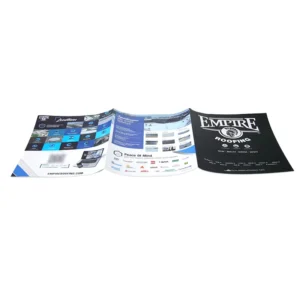 Custom Double-Sided Full-Color Printed Softcover Paper Brochures, Folded Leaflets, Catalogs, Cardboard Booklets, and Flyers