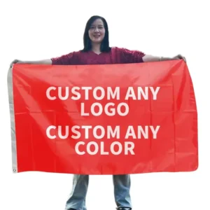 Custom Double-Sided Polyester Fabric Banner Flag, Digital Print, 3×5 Ft