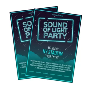 Custom Double-Sided Printed Brochure, Book, Magazine, Restaurant Menu, Leaflet, Poster, and Folded Flyer