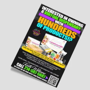 Custom Double-Sided Printed Restaurant Menu Brochure Leaflet Folded Flyer