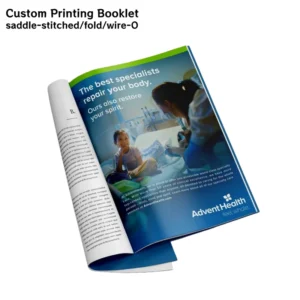 Custom Double-Sided Printed Saddle-Stitch Booklets Corporate Advertising Company Introduction Brochures