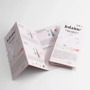 Custom Double-Sided Tri-Fold A4 Brochure Flyer Leaflet Menu, Coated Paper