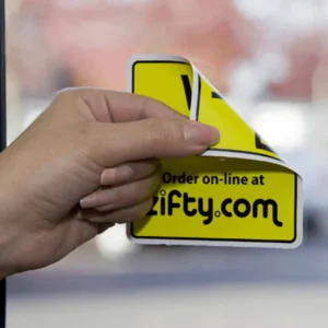Custom Double Sides Glossy Glass Window Stickers Custom Vinyl PVC Removable Car Window Decal Sticker