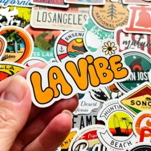 Custom Durable Adhesive Retail and E-Commerce Packaging Decorative Stickers for Product Branding