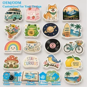 Custom Durable PVC Glossy Car Decal Stickers, UV-Resistant