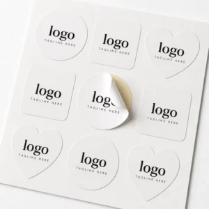 Custom Durable Waterproof Glossy Art Paper Stickers for Supermarket Craft