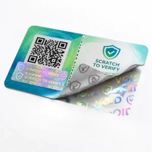 Custom Dynamic QR Code Anti-Counterfeit Security Adhesive Paper Labels for Perfume Shampoo & Lotion Packaging Personalized Logo