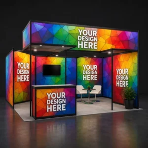 Custom Easy-to-Assemble Exhibition Trade Show Banner with Display Rack