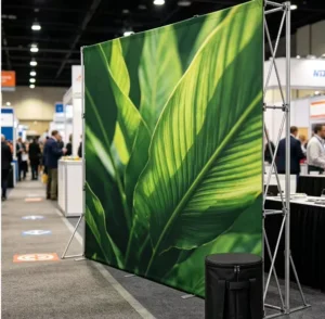 Custom Easy-to-Assemble Exhibition Trade Show Popup Backdrop Wall Banner