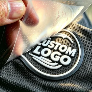 Custom Eco-Friendly 3D Silicone Square Garment Labels, Heat Transfer, Embossed DTF Transfer Logo