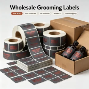 Custom Eco-Friendly Durable Waterproof Paper Self-Adhesive Sticker Labels, Roll