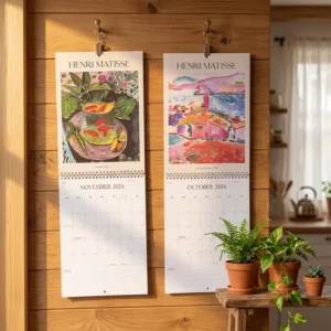 Custom Eco Friendly Large Wall Calendar for Home Decor Matte Finish Manufacturer Bulk Factory Service