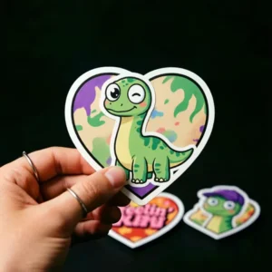 Custom Eco-Friendly Reusable Glitter Holographic Vinyl Waterproof Die-Cut Stickers
