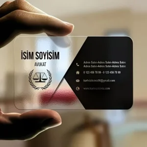 Custom Eco-Friendly Reusable Transparent PVC Business Card, Waterproof and Durable