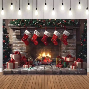 Custom Eco-Friendly Reusable Waterproof Outdoor Christmas Full-Color Printed Polyester Banner Roll