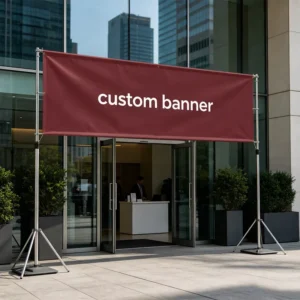 Custom Eco-Friendly Wall Hanging Banner Flag with Digital Printing