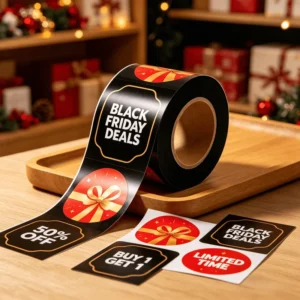 Custom Eco-Friendly Waterproof Adhesive Scratch-Off Stickers UV Protection for Gift Packaging Holiday Shopping