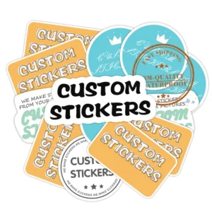 Custom Eco-Friendly Waterproof UV-Printed PVC Die-Cut Adhesive Stickers