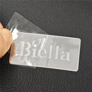 Custom Electroplated Gold Silver Logo Pressed 3D Label Thin Metal Transfer Sticker Pure Nickel Label for Bottle Box