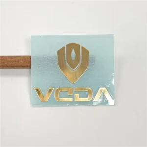 Custom Electroplated Gold and Silver Printed Cold-Transfer Nickel Labels, 3D Logo Tags, Thin Metal Stickers