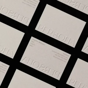 Custom Embossed Business Cards 700g Cotton Paper Personalized Business Card