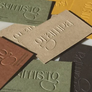 Custom Embossed Business Cards Luxury Thick Paper Personalized Name Cards for Company Business
